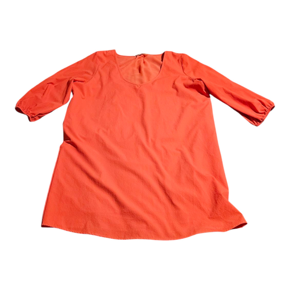 Gibson Latimer Large Orange Long Sleeve Mini Dress
